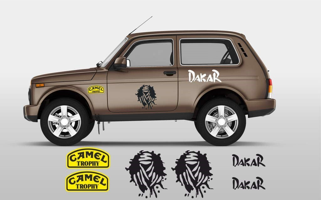 Sticker Masters Lada Niva Set-2 Sticker Seti Motor, Kask, Laptop, Araba, Oto Araç İçin Dayanıklı Etiket Decal