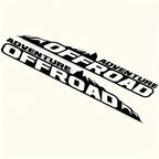 Sticker Master Adventure Off-Road Kaput Sticker Seti - 2’li Vinyl Araç Etiketi (SUV, Pickup, Off-Road Uyumlu)