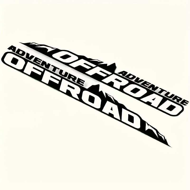 Sticker Master Adventure Off-Road Kaput Sticker Seti - 2’li Vinyl Araç Etiketi (SUV, Pickup, Off-Road Uyumlu)