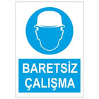 Baretsiz Çalışma Levhası Sticker 12x17 cm | Sticker Master