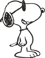 Sticker Master Snoopy Sticker Motor, Kask, Laptop, Araba, Oto Araç İçin Dayanıklı Etiket Decal