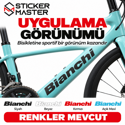 Bianchi uyumlu bisiklet sticker uygulama görünümü - Sticker Master