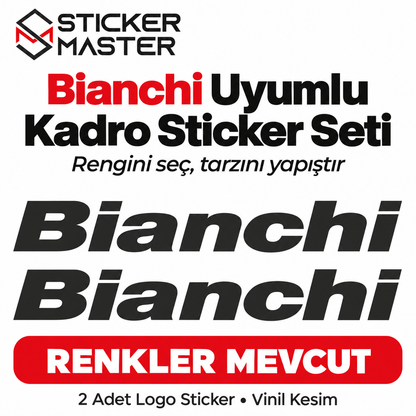 Bianchi uyumlu kadro sticker seti - Sticker Master
