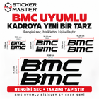 BMC Uyumlu Bisiklet Kadro Sticker Seti | 8 Parça, 17 Renk