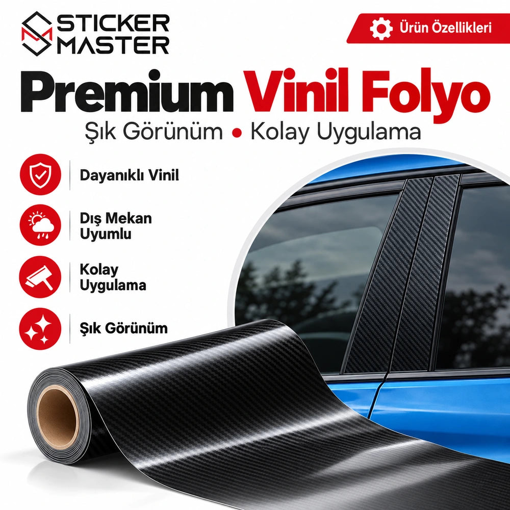 BMW kapı direği premium vinil folyo ürün özellikleri