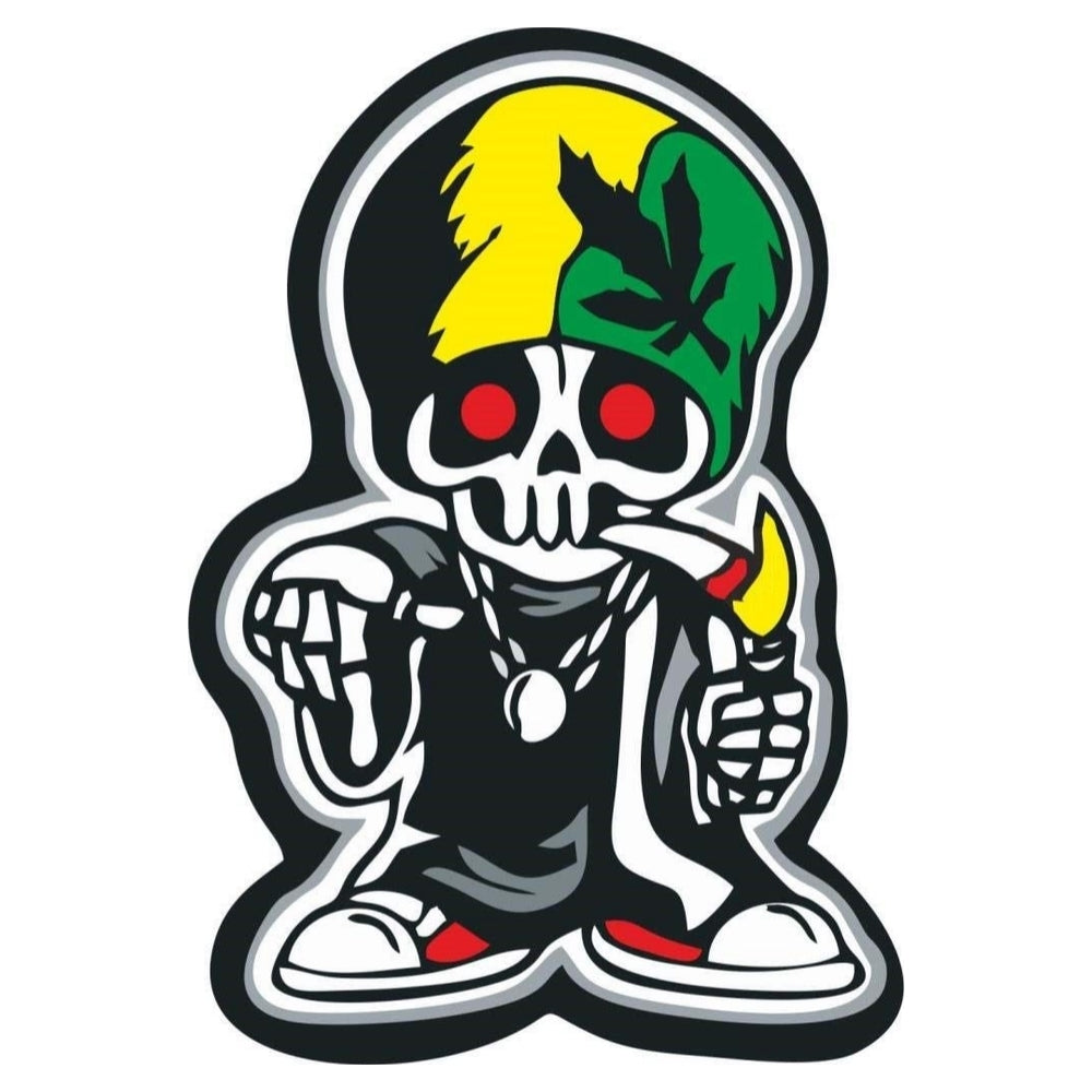 Sticker Master Bob Marley -1 Sticker Motor, Kask, Laptop, Araba, Oto Araç İçin Dayanıklı Etiket Decal 15 Cm