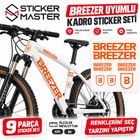 Breezer Uyumlu Bisiklet Kadro Sticker Seti | 9 Parça, 17 Renk