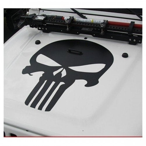 Sticker Master Jeep Ön Kaput Punisher Sticker Motor, Kask, Laptop, Araba, Oto Araç İçin Dayanıklı Etiket Decal