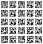 Sticker Master Qr Kod Karekod Sticker Oto, Motorsiklet, Kask,Cam, Laptop Sticker 5X5 Cm 25 Adet