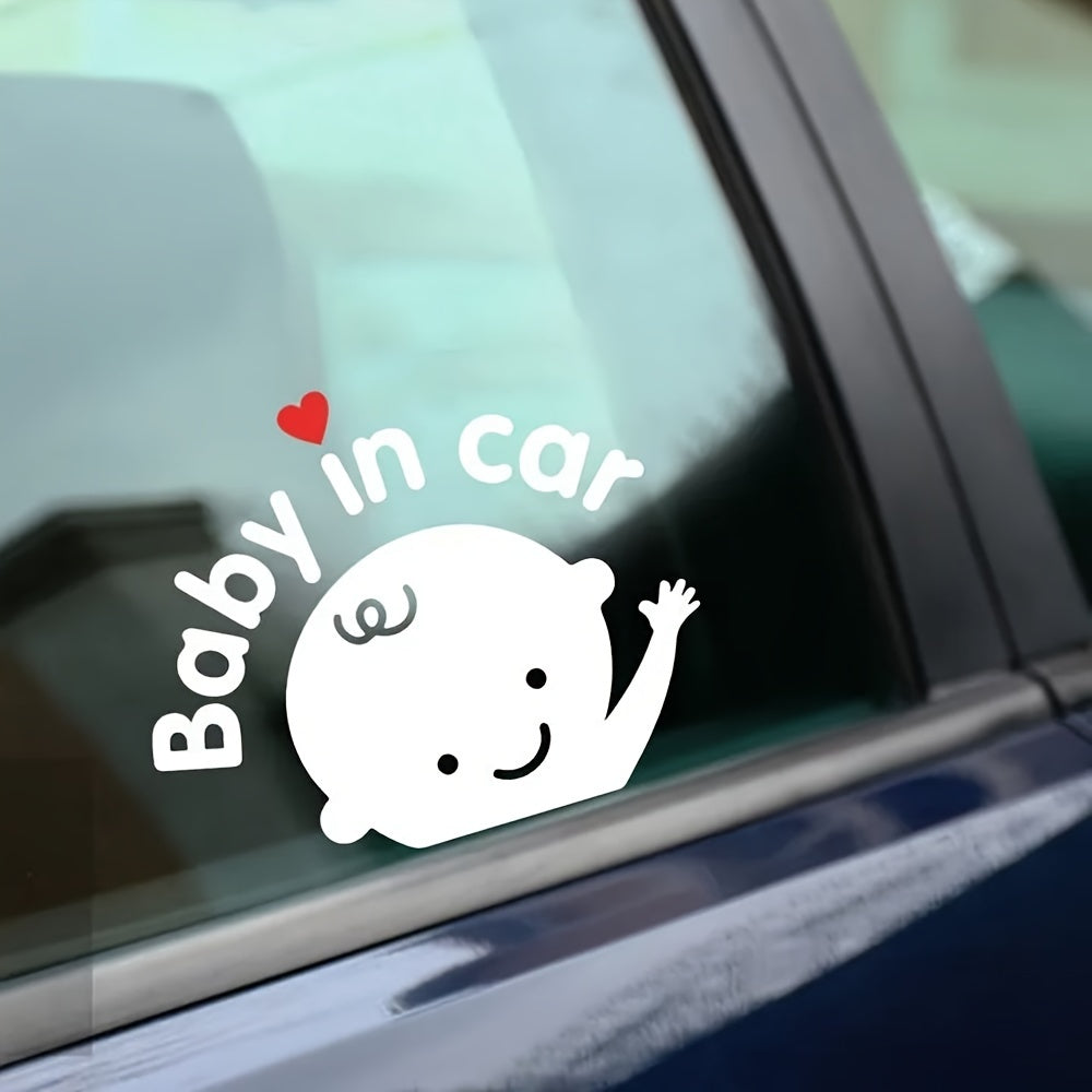 Sevimli Baby in Car Arabada Bebek Var Sticker Araç Çıkartması - Sticker Master