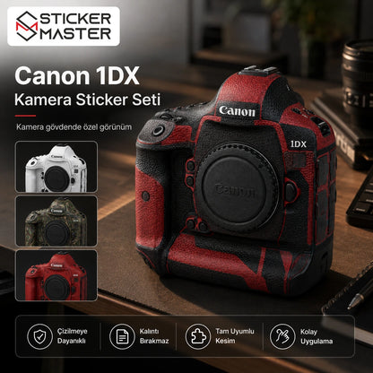 Canon 1DX Uyumlu Kamera Sticker Seti