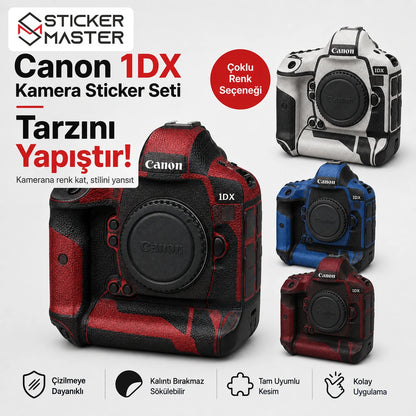 Canon 1DX Uyumlu Kamera Sticker Seti