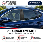 Changan Uyumlu Kapı Direği Sticker Seti