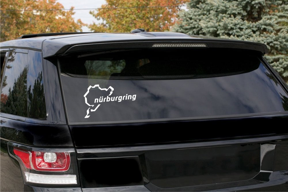 Sticker Master Nürburgring Motor, Kask, Laptop, Araba, Oto Araç İçin Dayanıklı Etiket Decal