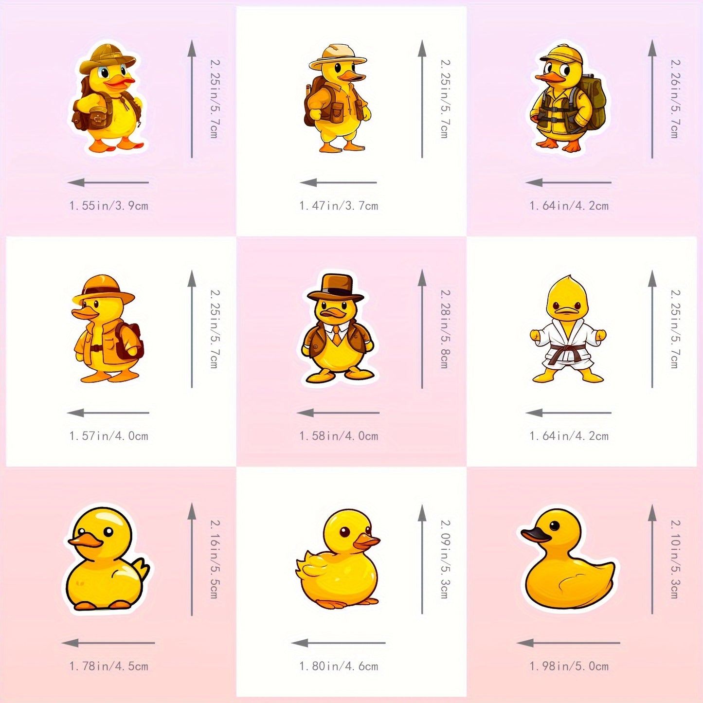 Sarı Ördek Sticker Seti 50’li | Sticker Master