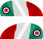 Sticker Master Vespa İtalyan Bayrağı Motor, Kask, Laptop, Araba, Oto Araç İçin Dayanıklı Etiket Decal