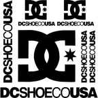 Sticker Master DC Shoe Co Sponsor Set Oto Araba Motor Sticker