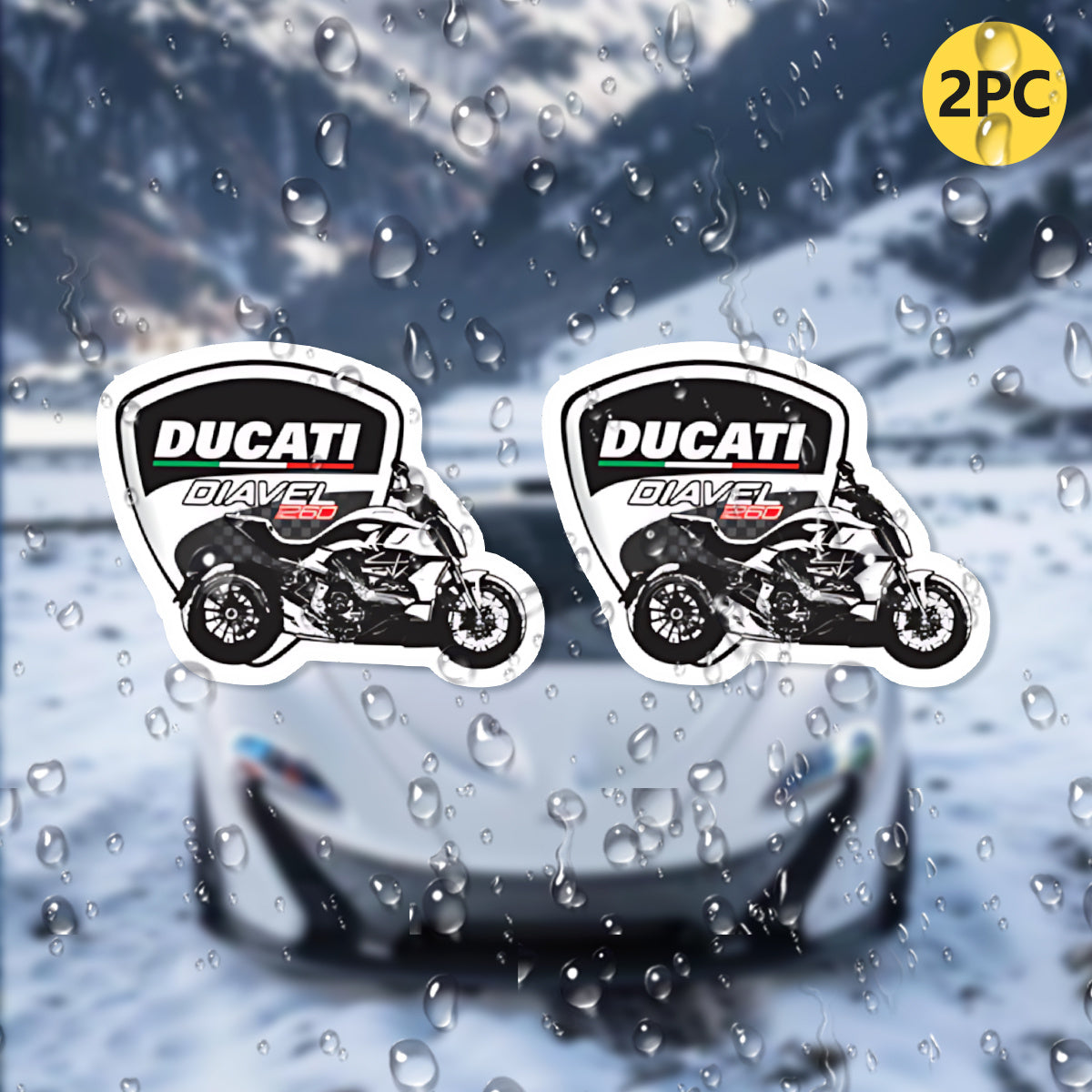 Ducati Diavel 1260cc Logo Sticker 2’li Set Vinil Etiket | Sticker Master