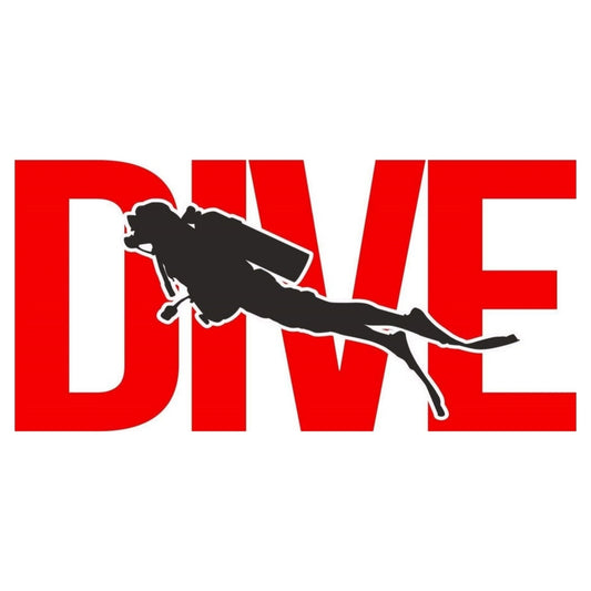 Sticker Master Dive Dalgıç Sticker Motor, Kask, Laptop, Araba, Oto Araç İçin Dayanıklı Etiket Decal 15 Cm