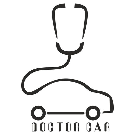 Sticker Master Doctor Car Sticker Motor, Kask, Laptop, Araba, Oto Araç İçin Dayanıklı Etiket Decal 15 Cm