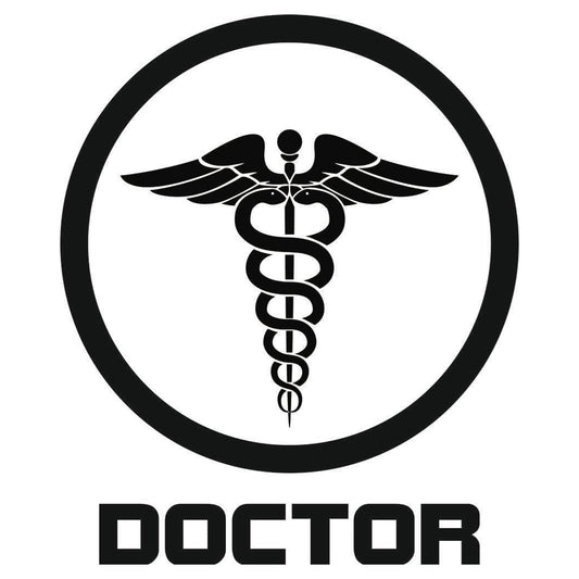 Sticker Master Doctor Sticker-Doktor Araba Sticker Motor, Kask, Laptop, Araba, Oto Araç İçin Dayanıklı Etiket Decal 15 Cm