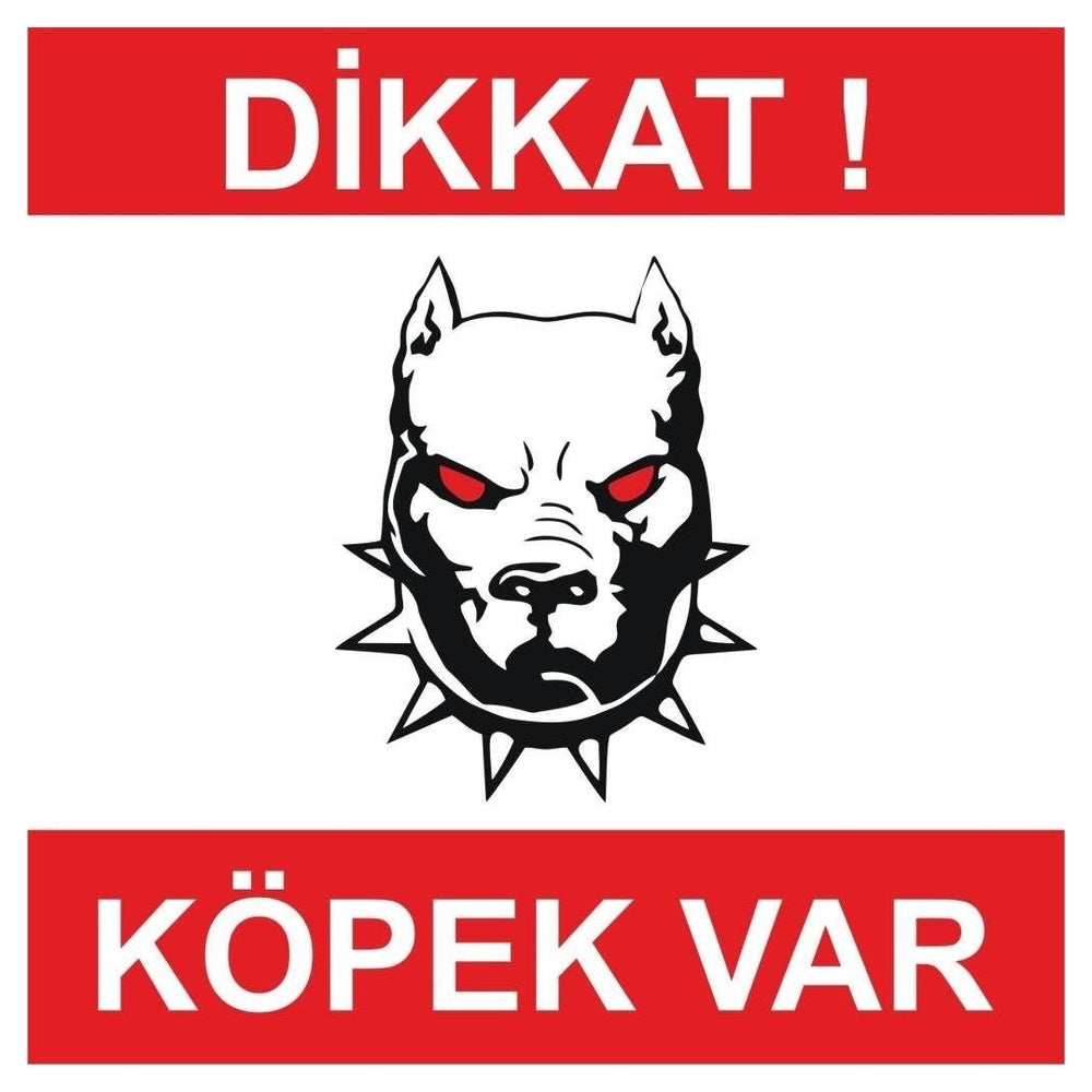 Sticker Master Dikkat Köpek Var Sticker Bahçe Kapı Etiket Decal 15 Cm