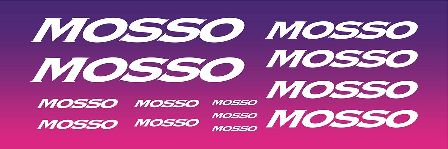 Sticker Master Mosso Bisiklet Sticker Set Etiket