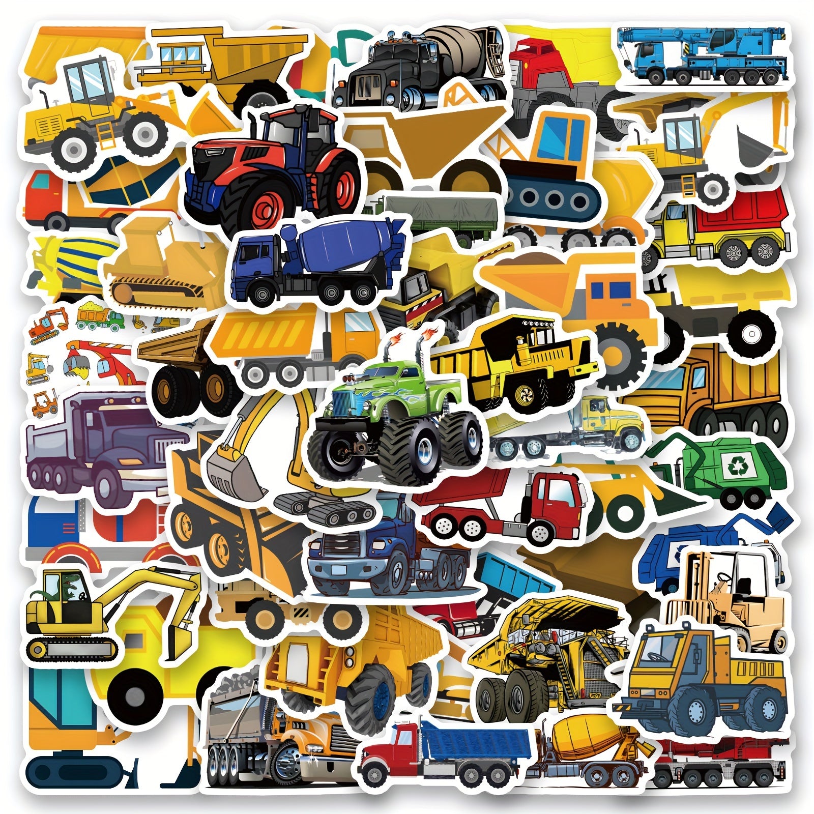 İnşaat Araçları Sticker Seti 60’lı | Sticker Master