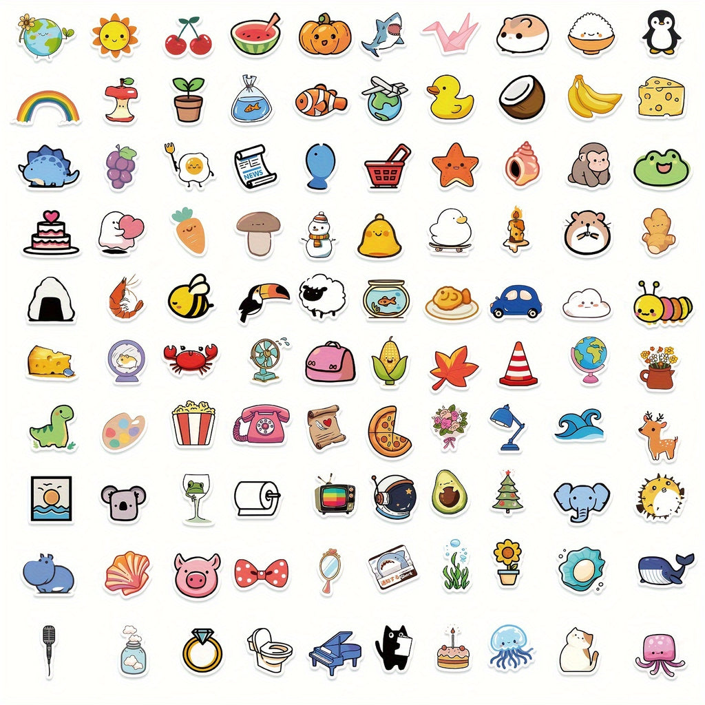 Karışık Sevimli Karikatür Sticker Seti 100’lü | Sticker Master