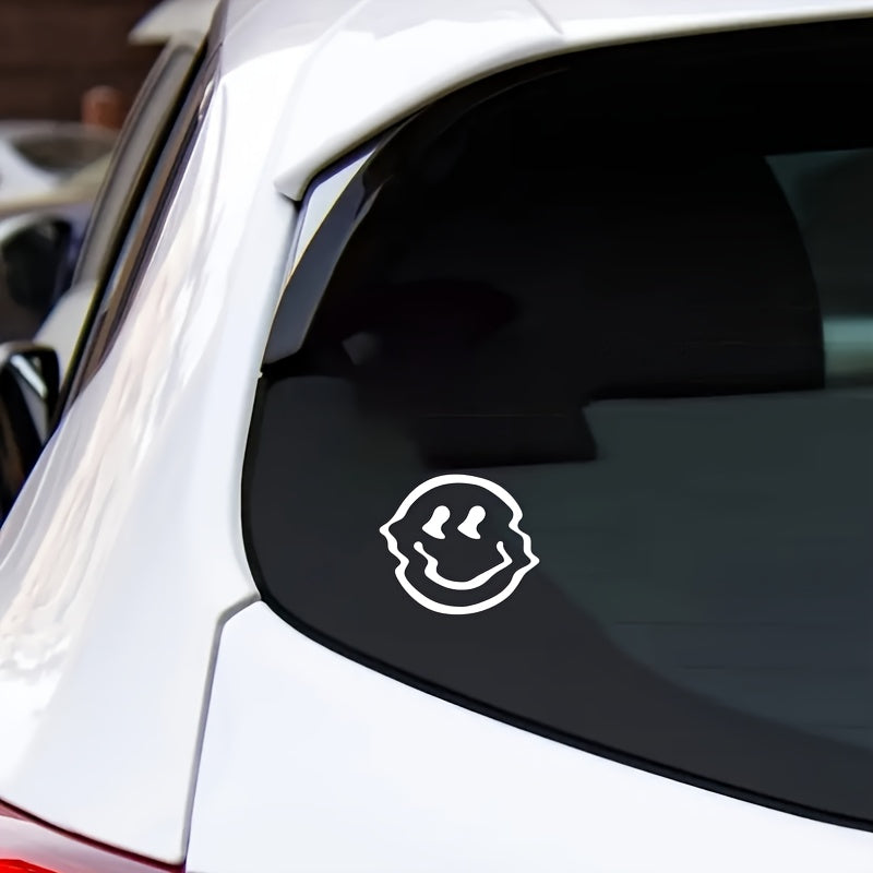 Eriyen Gülen Yüz Sticker Araba Çıkartması - Sticker Master