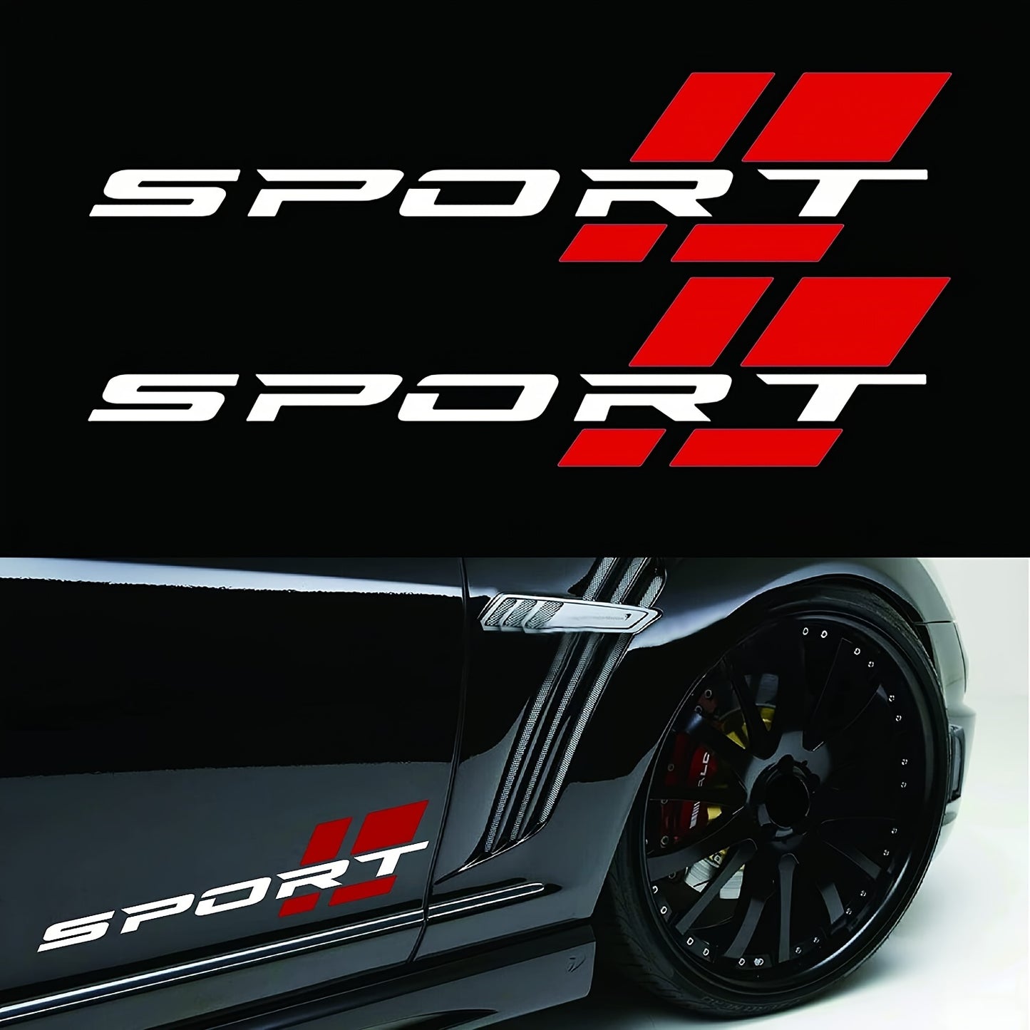 Sport Araba Sticker 2li Set 40.6cm Su Geçirmez | Sticker Master