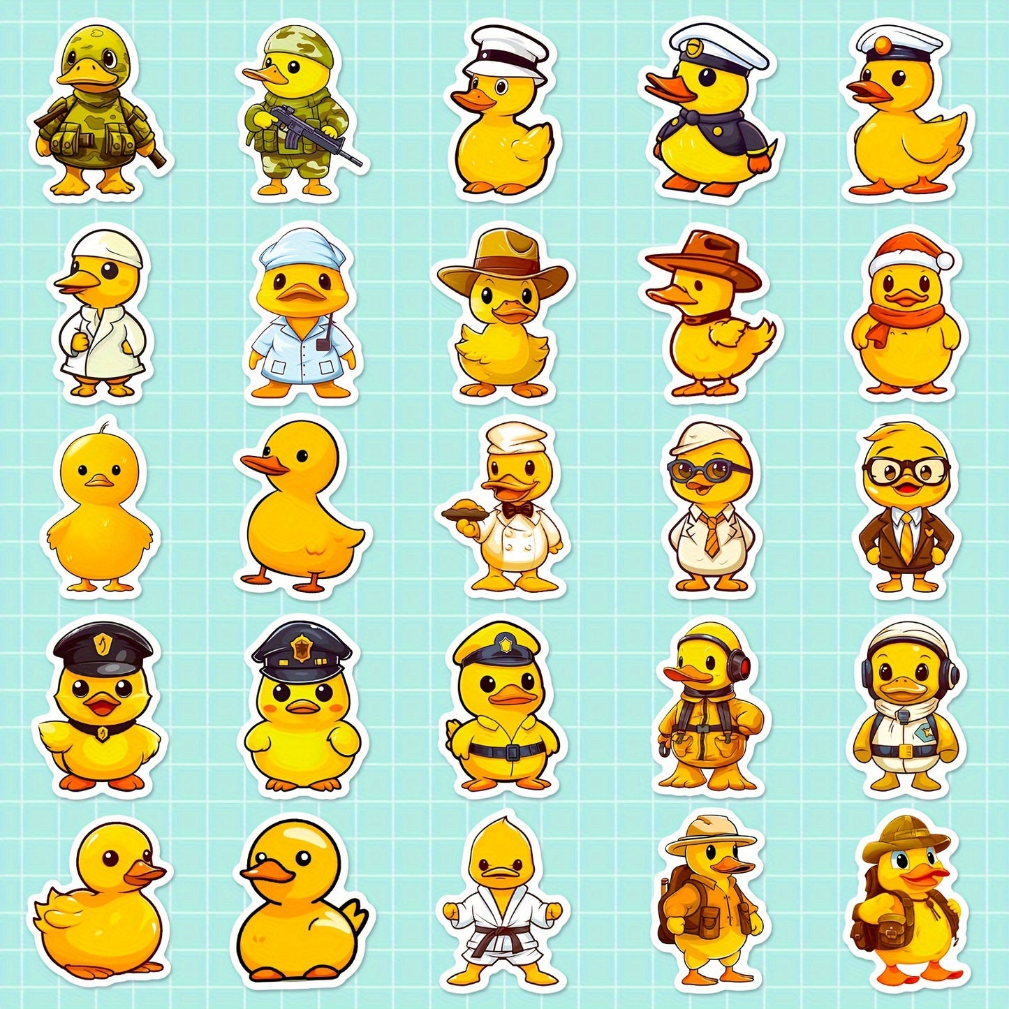 Sarı Ördek Sticker Seti 50’li | Sticker Master