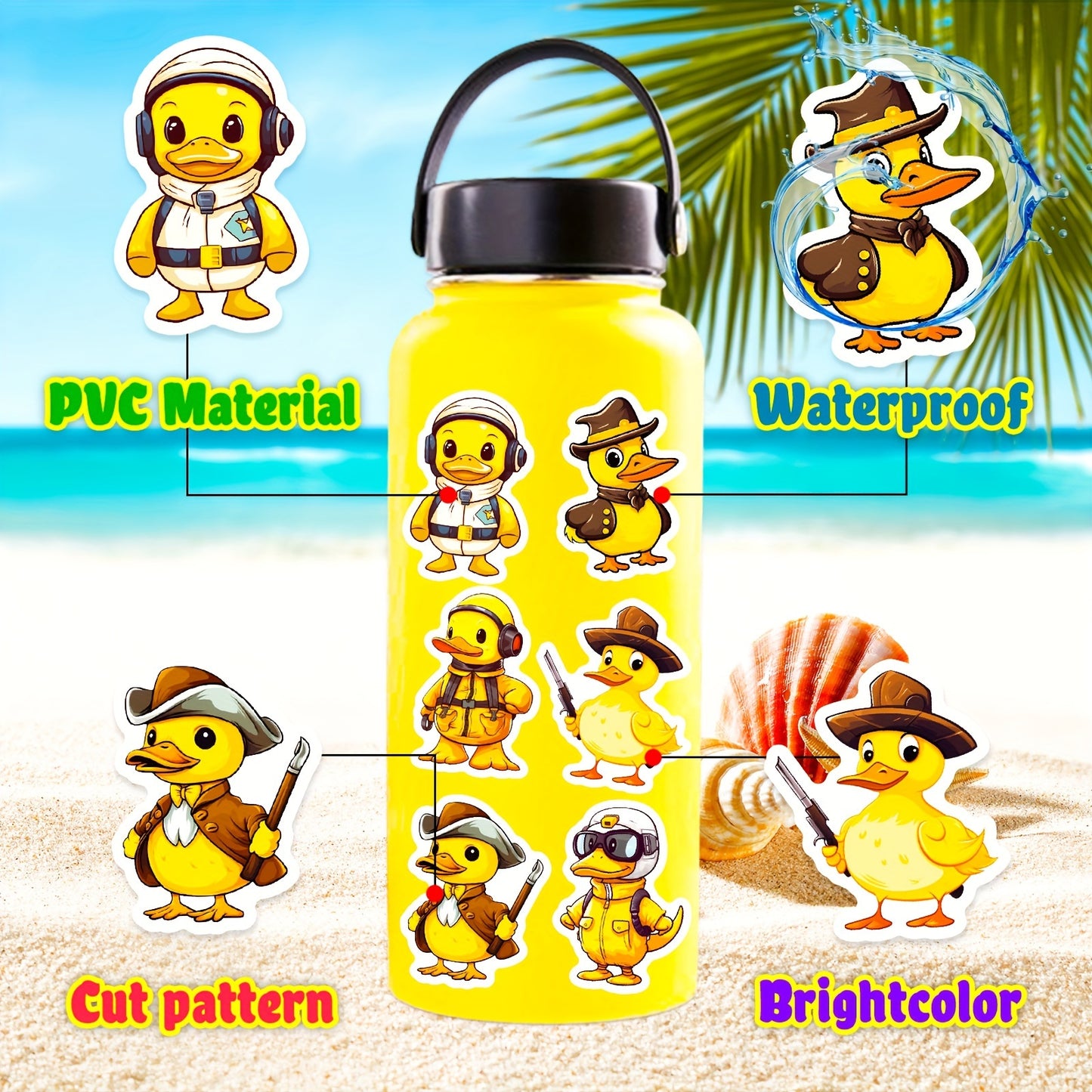 Sarı Ördek Sticker Seti 50’li | Sticker Master