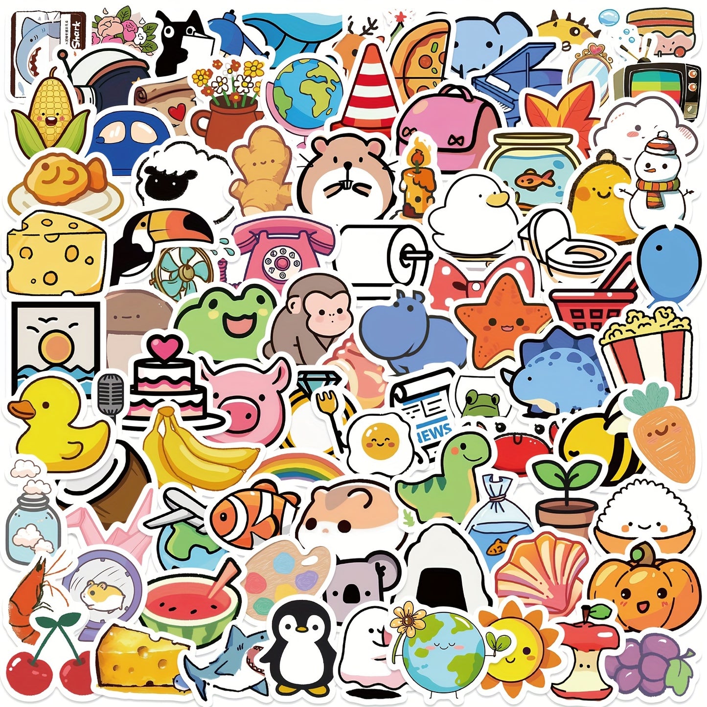 Karışık Sevimli Karikatür Sticker Seti 100’lü | Sticker Master