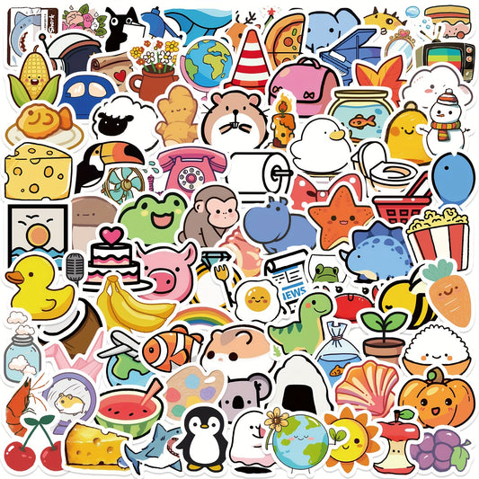 Karışık Sevimli Karikatür Sticker Seti 100’lü | Sticker Master
