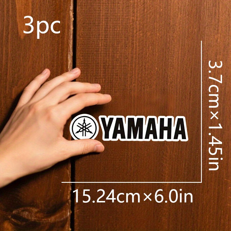 Sticker Master 3 Adet Yamaha Araç Sticker Seti - 15 Cm Motor Çıkartma Etiket