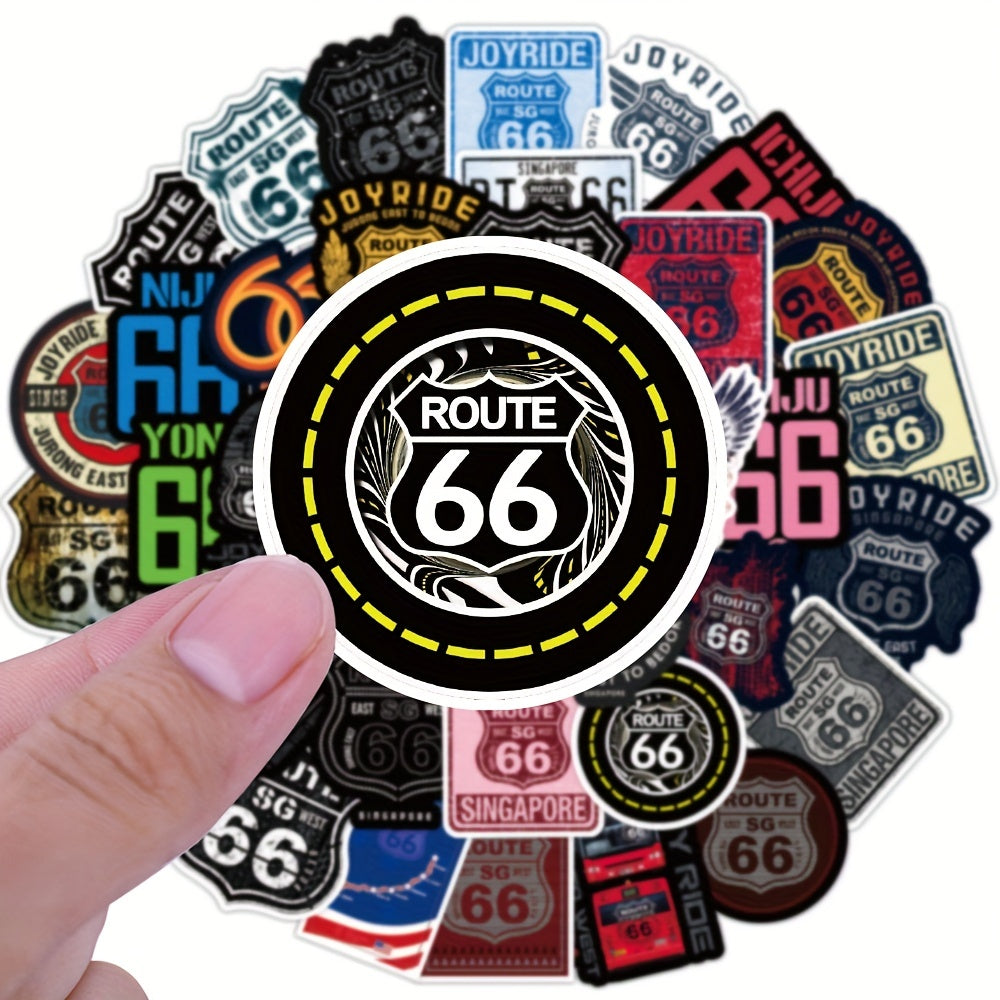 Route 66 Araba Sticker Seti (50’li) | Sticker Master
