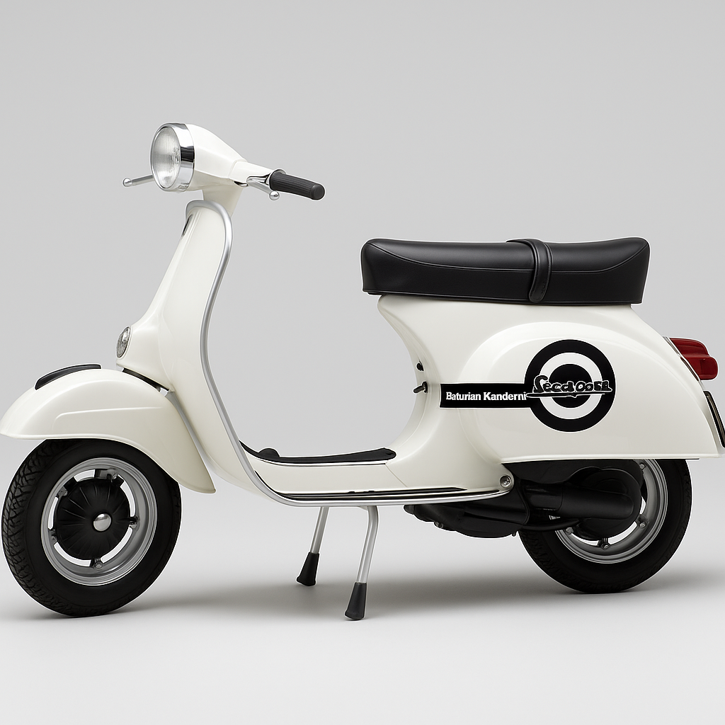 Sticker Master Kişiye Özel Vespa Yan Grenaj Sticker – İsimli Tasarım, Kendinden Yapışkanlı, Suya Dayanıklı 15 cm Çıkartma