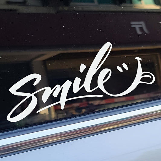 Smile Gülen Yüz Araba Stickerı Su Geçirmez - Sticker Master