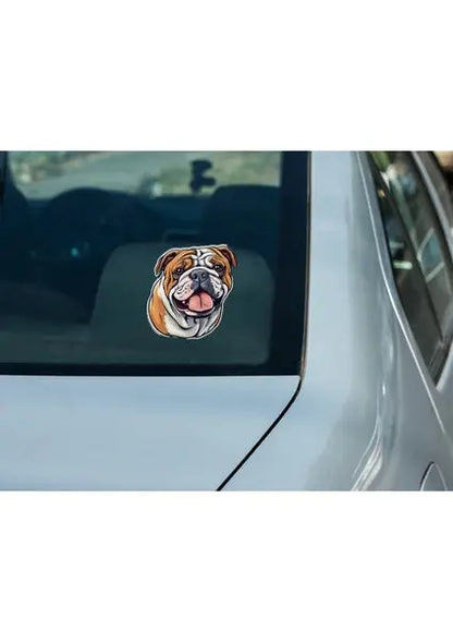 Sticker Master Bulldog Sticker Motor, Kask, Laptop, Araba, Oto Araç İçin Dayanıklı Etiket Decal Sticker Master