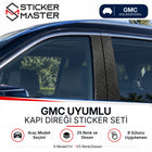 GMC Uyumlu Kapı Direği Sticker Seti