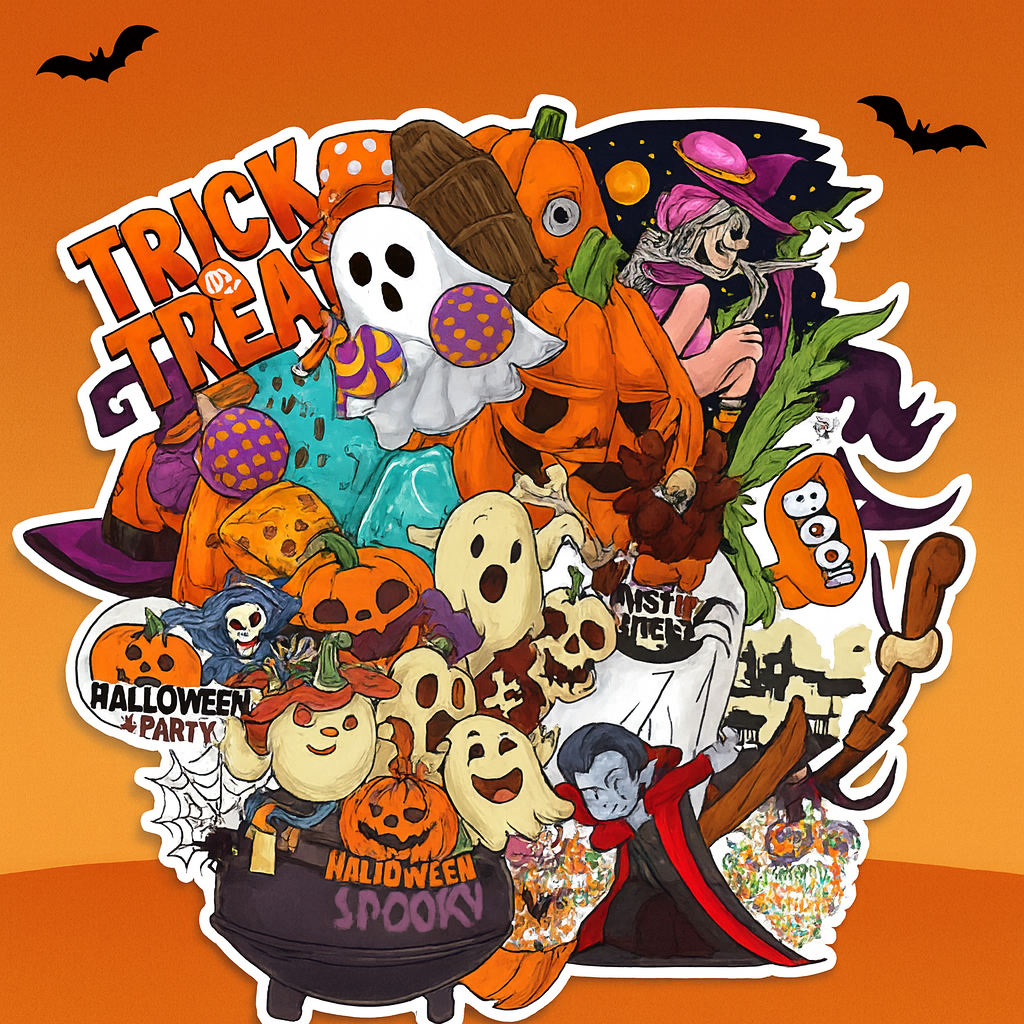 60-Piece Halloween Sticker Set - Waterproof &amp; Durable | Sticker Master