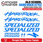 Specialized HardRock Uyumlu Bisiklet Kadro Sticker Seti | 9 Parça