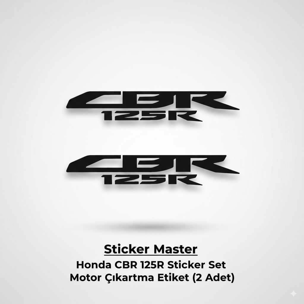 Sticker Master Honda Cbr 125R Sticker Set Motor Çıkartma Etiket 2 Adet