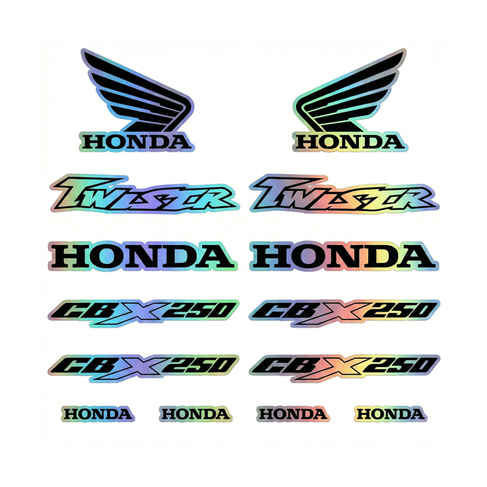 Honda CBX 250 Sticker | Twister ve Logo Tam Set Grenaj Decal - Sticker Master