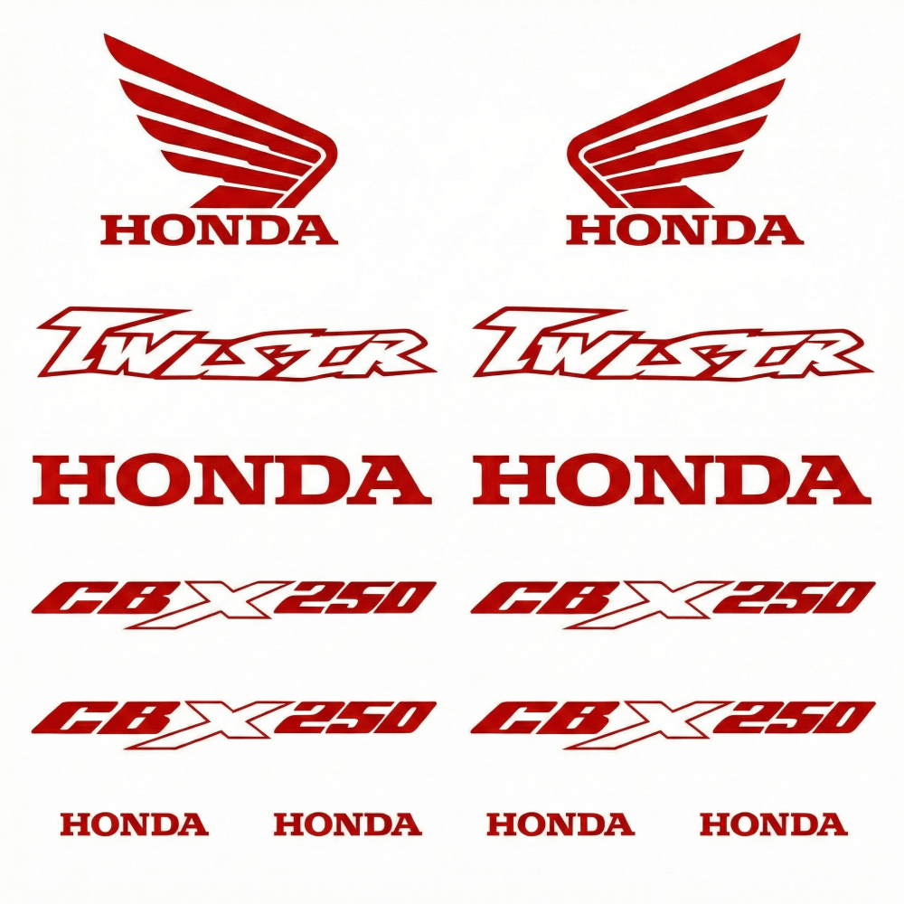 Honda CBX 250 Sticker | Twister ve Logo Tam Set Grenaj Decal - Sticker Master