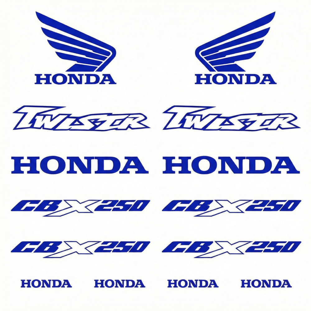Honda CBX 250 Sticker | Twister ve Logo Tam Set Grenaj Decal - Sticker Master