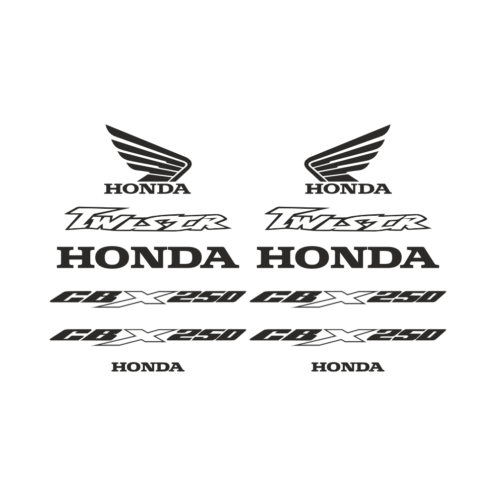 Honda CBX 250 Sticker | Twister ve Logo Tam Set Grenaj Decal - Sticker Master