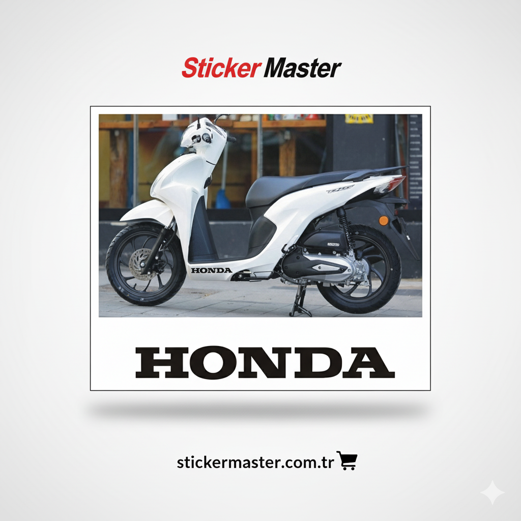 Sticker Master Dio Honda Sticker Set Motor Çıkartma Etiket 2 Adet Sağ ve Sol