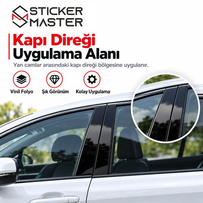 Honda kapı direği sticker B sütunu vinil folyo uygulama alanı
